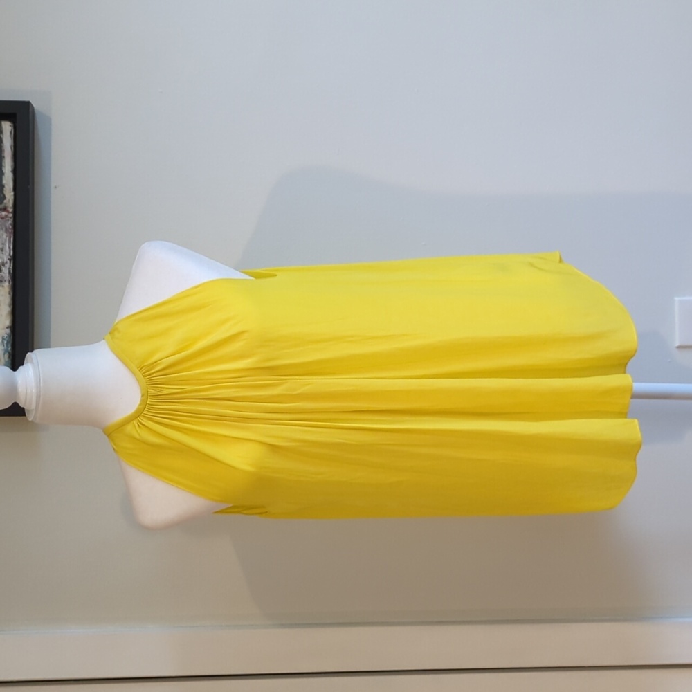 Ramy Brook yellow sleeveless blouse